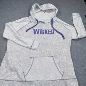 Wicked The Musical Hoodie Green For Good Gray Purple Organic Cotton XXL 2728